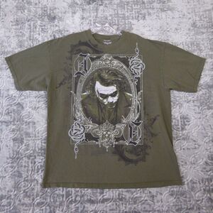 The Dark Knight Joker Shirt Men's Extra Large XL Green 2008 Heath Ledger Graphic